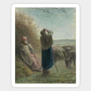 The Passage of the Wild Geese by Jean-Francois Millet Magnet